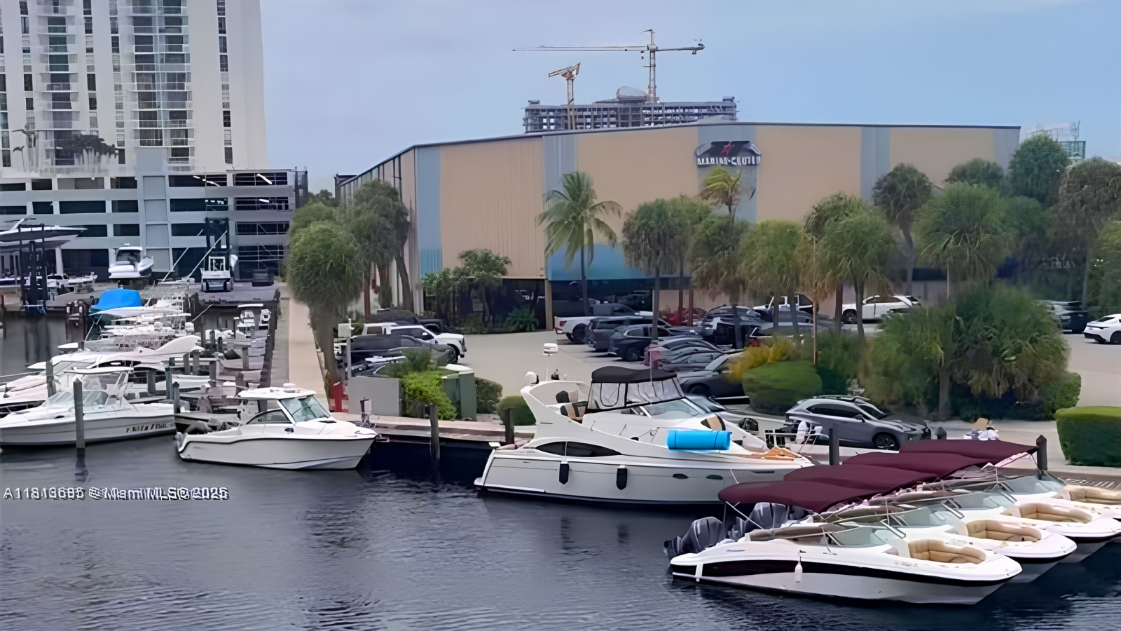 Waterfront view from 13105 NE Ixora Ct 300 in North Miami